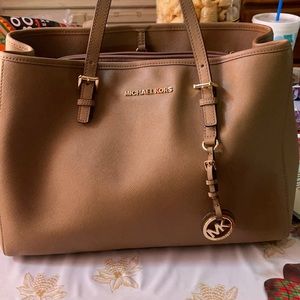 Nude color Michael Kors Leather purse